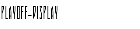 Playoff Display.ttf