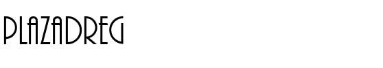 PlazaDReg Regular.ttf