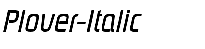 Plover Italic.ttf