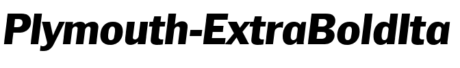 Plymouth-ExtraBoldIta Regular.ttf