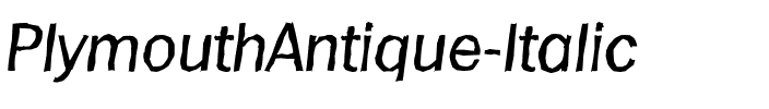 PlymouthAntique Italic.ttf