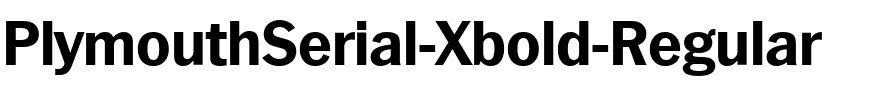 PlymouthSerial-Xbold Regular.ttf