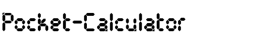Pocket Calculator Regular.ttf