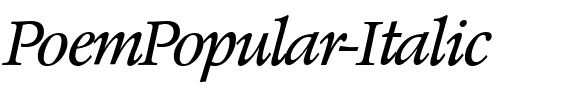 PoemPopular Italic.ttf