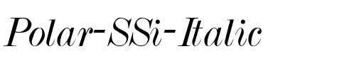 Polar SSi Italic.ttf
