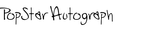 PopStar Autograph Normal.ttf
