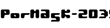 Pormask 2039 Regular.ttf