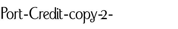 Port Credit Regular.ttf
