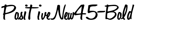 PositiveNew45 Bold.ttf