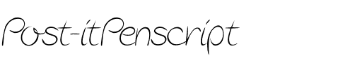 Post-it Penscript Regular.otf