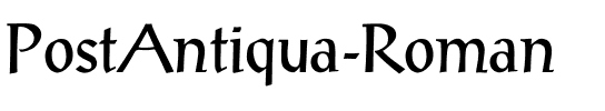 PostAntiqua-Roman Regular.ttf