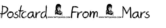 Postcard From Mars Normal.ttf