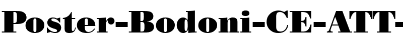 Poster Bodoni CE ATT Progrubiony.ttf