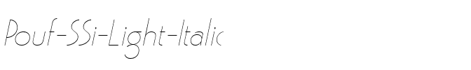 Pouf SSi Light Italic.ttf