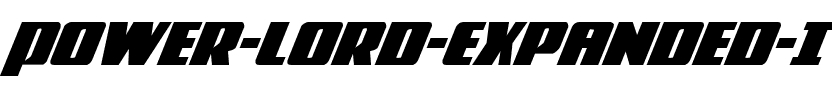Power Lord Expanded Italic Expanded Italic.ttf