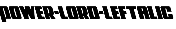 Power Lord Leftalic Italic.ttf