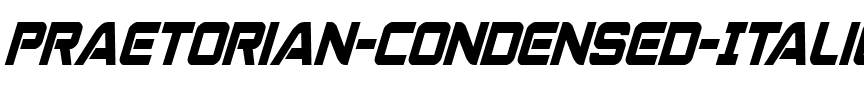 Praetorian Condensed Italic Condensed Italic.ttf
