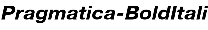 Pragmatica BoldItalic.ttf