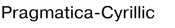 Pragmatica Cyrillic.ttf