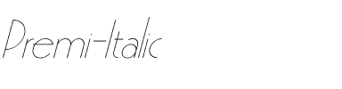 Premi Italic Italic.ttf