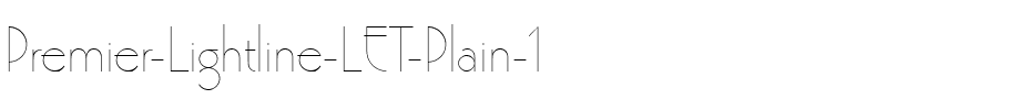 Premier Lightline LET Plain.ttf