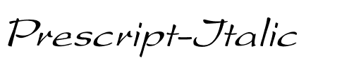 Prescript Italic Italic.ttf