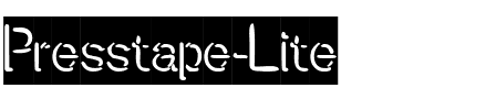 Presstape Lite Regular.ttf