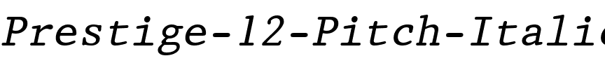 Prestige12 BT Italic.ttf
