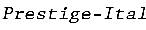 Prestige Italic.ttf