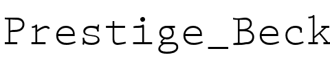 Prestige Becker Regular.ttf