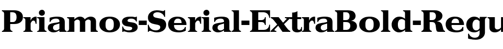 Priamos-Serial-ExtraBold Regular.ttf