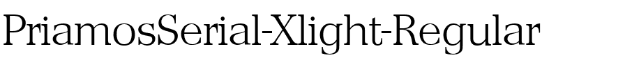 PriamosSerial-Xlight Regular.ttf