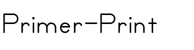 Primer Print Normal.ttf