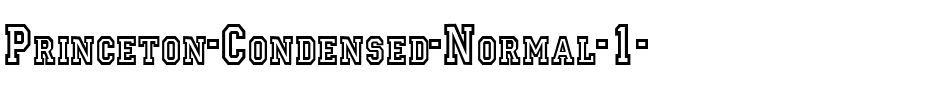 Princeton-Condensed Normal.ttf