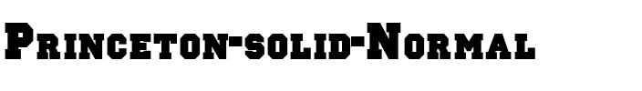 Princeton solid Normal.ttf
