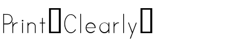 Print Clearly  Regular.ttf