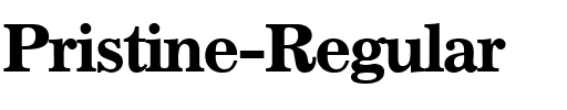 Pristine Regular.ttf