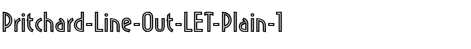 Pritchard Line Out LET Plain.ttf