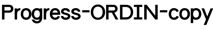 Progress ORDIN Regular.ttf