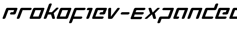 Prokofiev Expanded Italic Expanded Italic.ttf