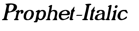 Prophet Italic.ttf