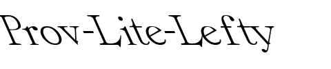 Prov Lite Lefty Regular.ttf
