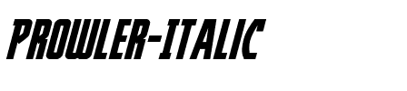 Prowler Italic Italic.ttf