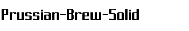 Prussian Brew Solid Regular.ttf