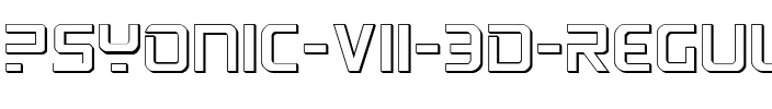 PsYonic VII 3D Regular.ttf