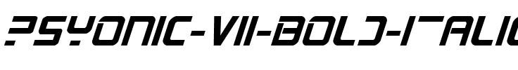 PsYonic VII Bold Italic Bold Italic.ttf