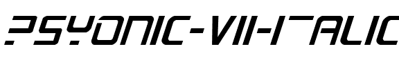 PsYonic VII Italic Italic.ttf