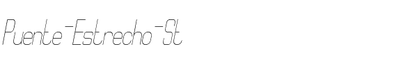 Puente Estrecho St Normal.ttf