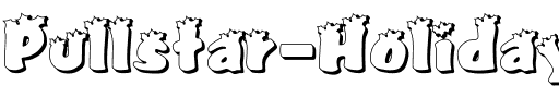 Pullstar-Holiday Holiday.ttf
