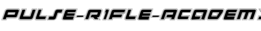 Pulse Rifle Academy Italic Italic.ttf
